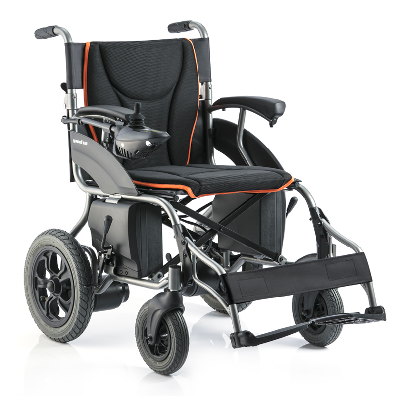 鱼跃yuwell D210B 电动轮椅车 老年人残疾人家用 折叠轻便老人智能助行器代步自动车（蓄电池20Ah）